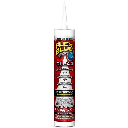 Flex Glue FLEX SEAL Family of Products  Clear Rubberized Waterproof Adhesive 9 oz GFSCLRR09